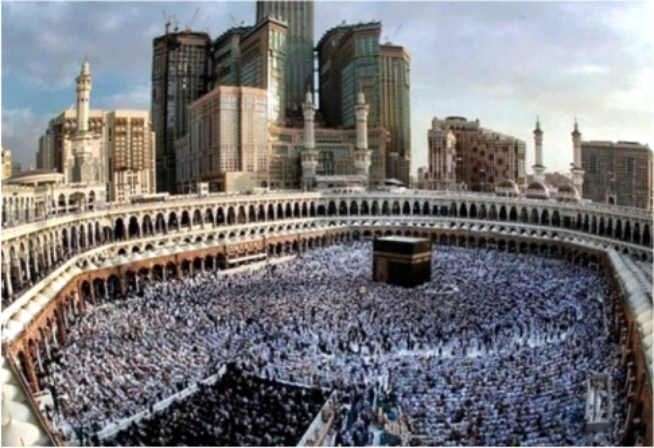 Suasana Kota Mekah sebelum COVID-19 mewabah. Foto: Repro Google.com