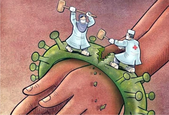 Ilustrasi perlawanan terhadap COVID-19. Foto: Repro IDN Times Bali