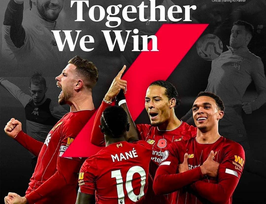 Liverpool berhasil menjuarai EPL musim 2019/2020, setelah menanti 30 tahun. Foto: Repro @liverpool