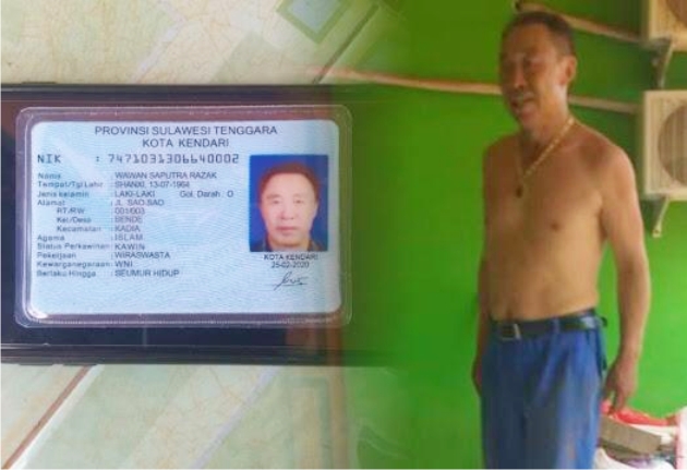 Mr. Wang, pemilik KTP palsu atas nama Wawan Saputra Razak. Foto: Repro Google.com