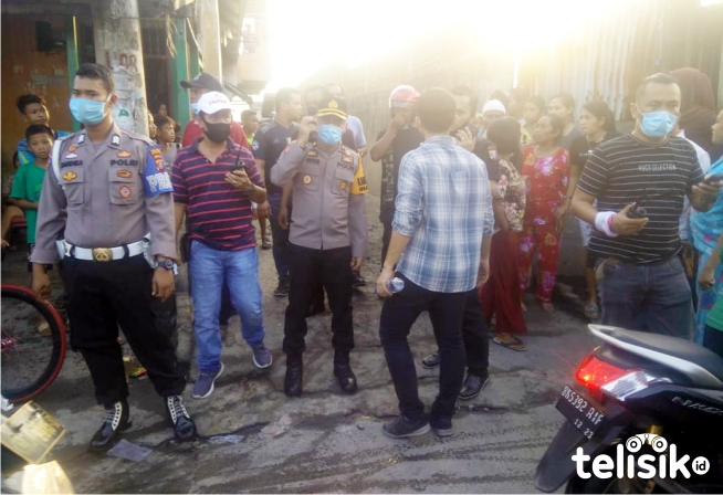 Suasana penangkapan pelaku pembacok anggota Polri di Medan. Foto: Ones Lawolo/Telisik