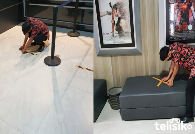 Bioskop Hollywood Kendari, terus berbenah guna memenuhi syarat agar mendapatkan verifikasi sehingga bisa beroperasi. Foto: Muhammad Israjab/Telisik