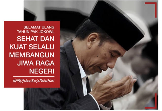 Tepat hari ini Presiden RI Jokowi berulang tahun ke-59. Foto: Twitter @kemensetnegRI