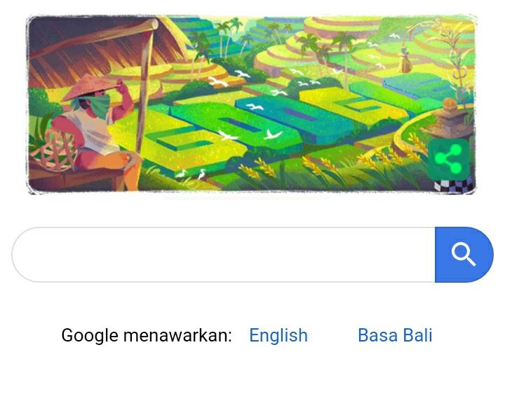 Screeshoot Subak, tampilan google search hari ini Foto: Fitrah Nugraha/Telisik