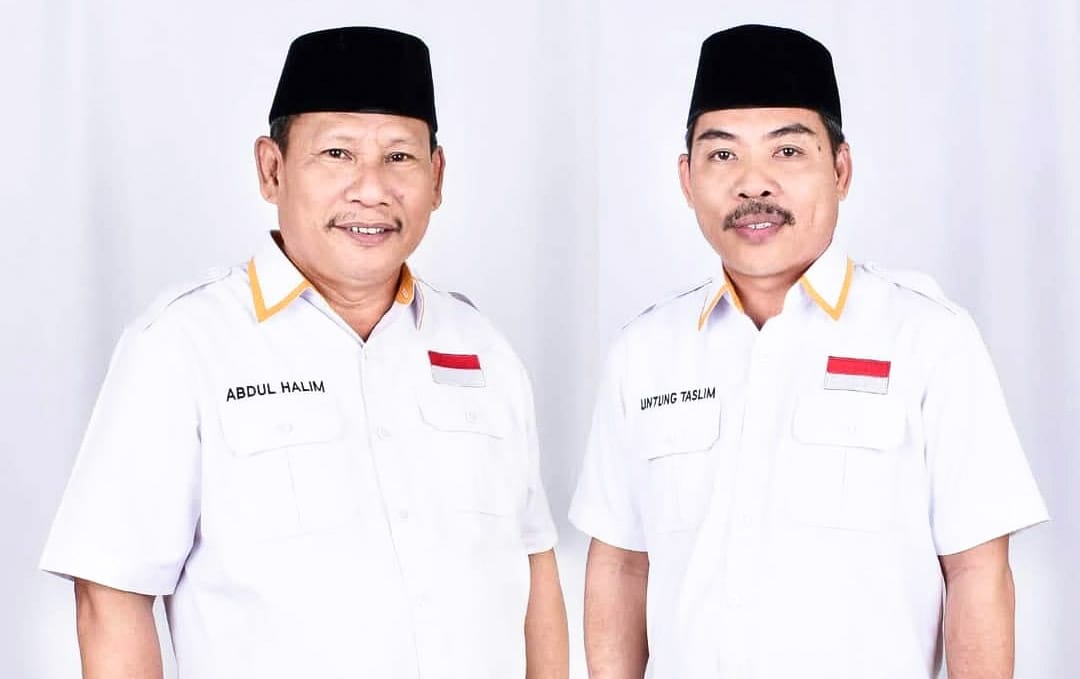 Pasangan perseorangan Abdul Halim-Untung Taslim. Foto: Ist.