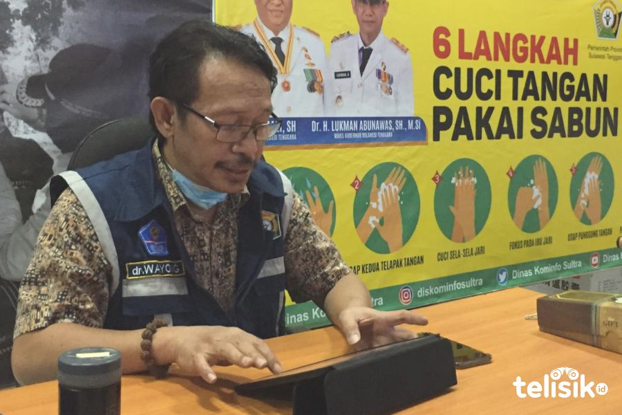 Jubir Gugus Tugas COVID-19 Sultra, dr Laode Wayong Rabiul Awal. Foto: Siswanto Azis/Telisik