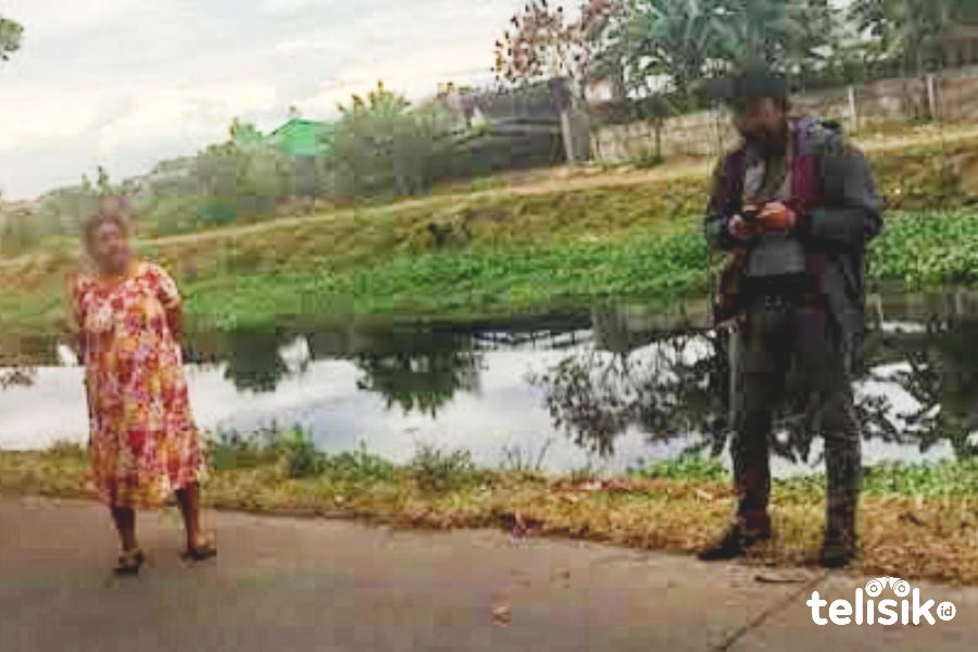 Lokasi penemuan mayat bayi perempuan. Foto diambil setelah mayat dievakuasi oleh polisi. Foto: Rezki Mas'ud/Telisik
