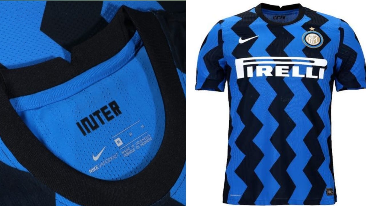 Jersey Inter Milan musim depan dengan label Made In Indonesia. Foto: Repro Google.com