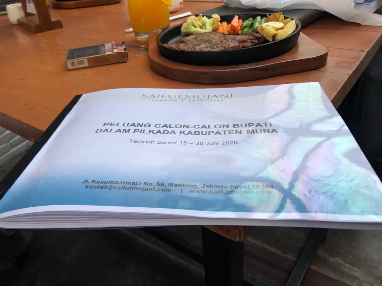 Dokumen hasil survei SMRC. Foto: Ist.