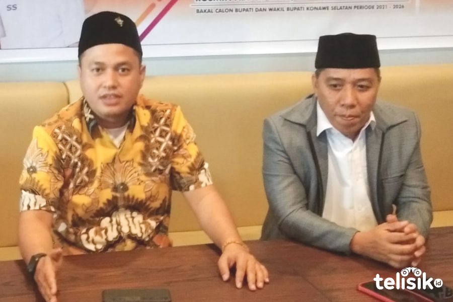 Rusmin Abdul Gani (kiri) bersama Senawan Silondae (kanan). Foto: Kardin/Telisik