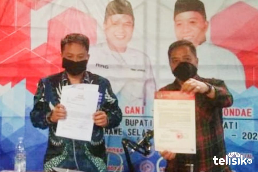 Pasangan Rusmin-Senawan. Foto: Hamka Dwi Sultra/Telisik