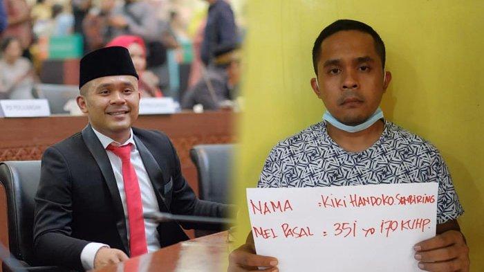 Kiki Handoko Sembiring, Anggota DPRD Sumatera Utara, yang juga adalah seorang kasus penganiayaan polisi. Foto: Repro Tribunnews.com