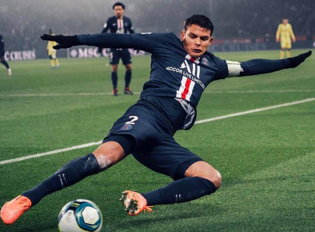 Pemain PSG Thiago Silva, yang diisukan hengkang dan berlabuh ke klub Inggris Chelsea. Foto: Repro Instagram