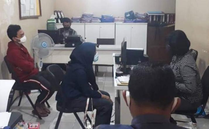 Sepasang kekasih yang buang bayinya masih dalam pemeriksaan Polisi. Foto: Ist.
