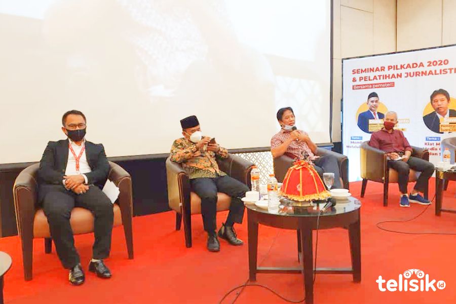 Suasana pelatihan jurnalistik online Telisik.id. Foto: dok. Telisik.id.