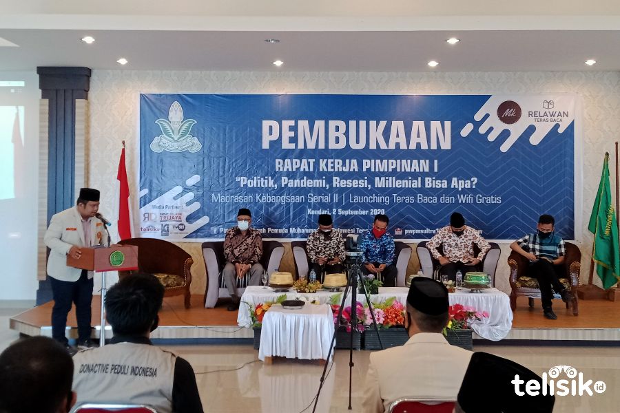 Suasana Pembukaan RakerpimI PW PM Sultra. Foto: Haidir Muhari/Telisik