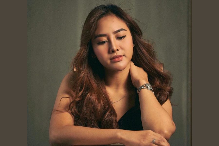 Janda cantik Riska Fitry yang mencari jodoh lewat TikTok. Foto: Repro TikTok