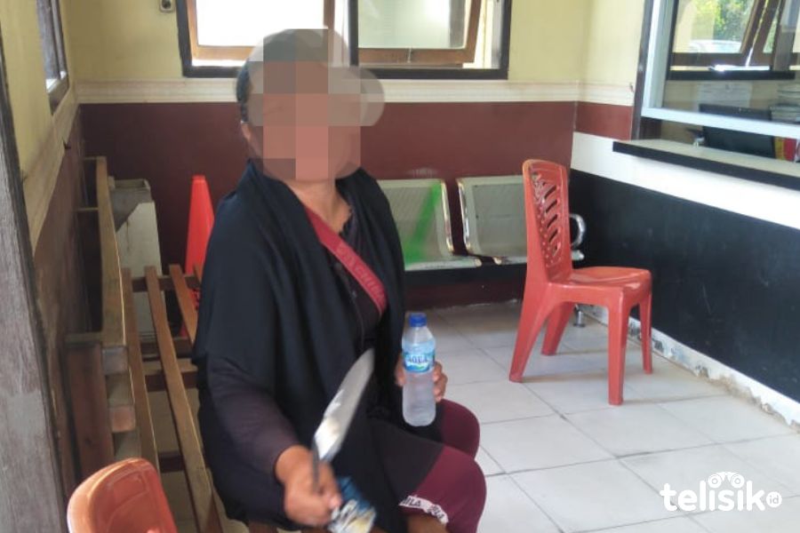 NA, menganiaya suaminya sendiri karena kerap mabuk. Foto: Thamrin Dalby/Telisik