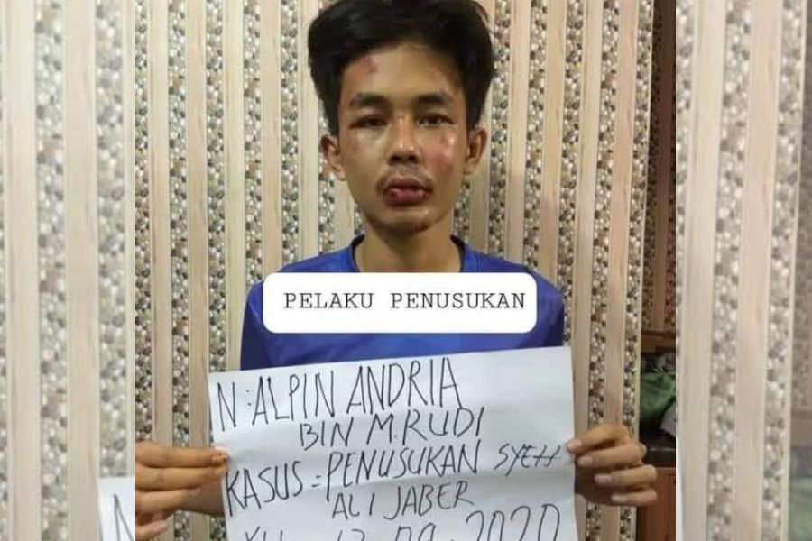 Pelaku penusukan Syekh Ali Jaber yang bernama Alfin Andrian. Foto: Repro Google.com