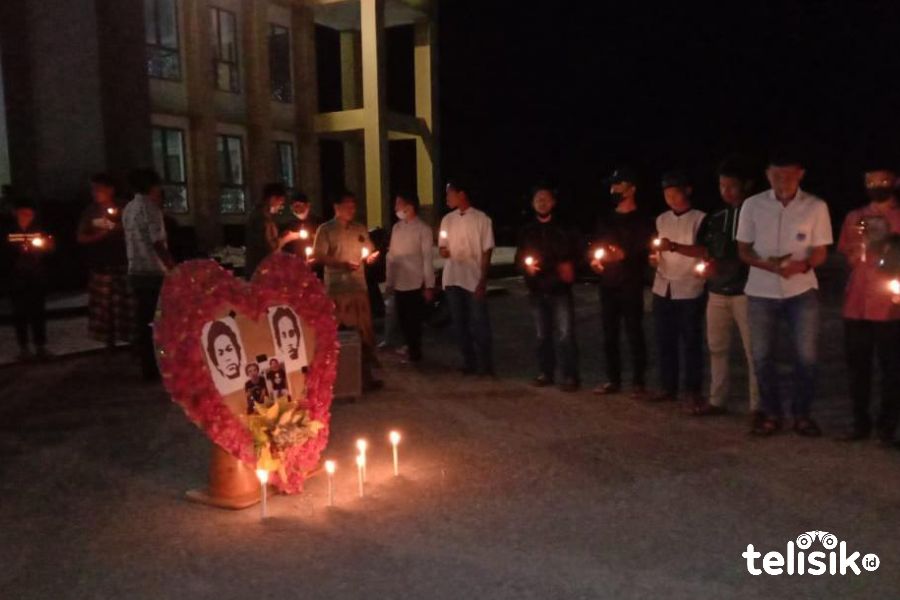 Peringatan wafatnya, Randi dan Yusif Kardawi. Foto: Sunaryo/Telisik