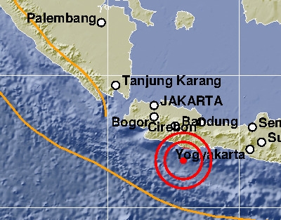 Gempa berkekuatan 5.9 SR mengguncang Pangandaran. Foto: Ist.