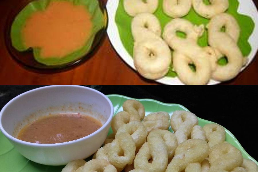 Secara tampilan, kue tuli-tuli dan kue geblek tak ada bedanya. Foto: Repro Kompas.com dan Cookpad.com