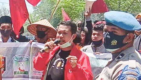 Ketua LMND Sultra, La Ode Farhan. Foto: Ist.