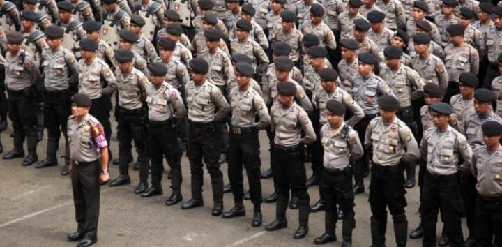 Ilustrasi Anggota Polri Saat Apel. Foto: Repro Google