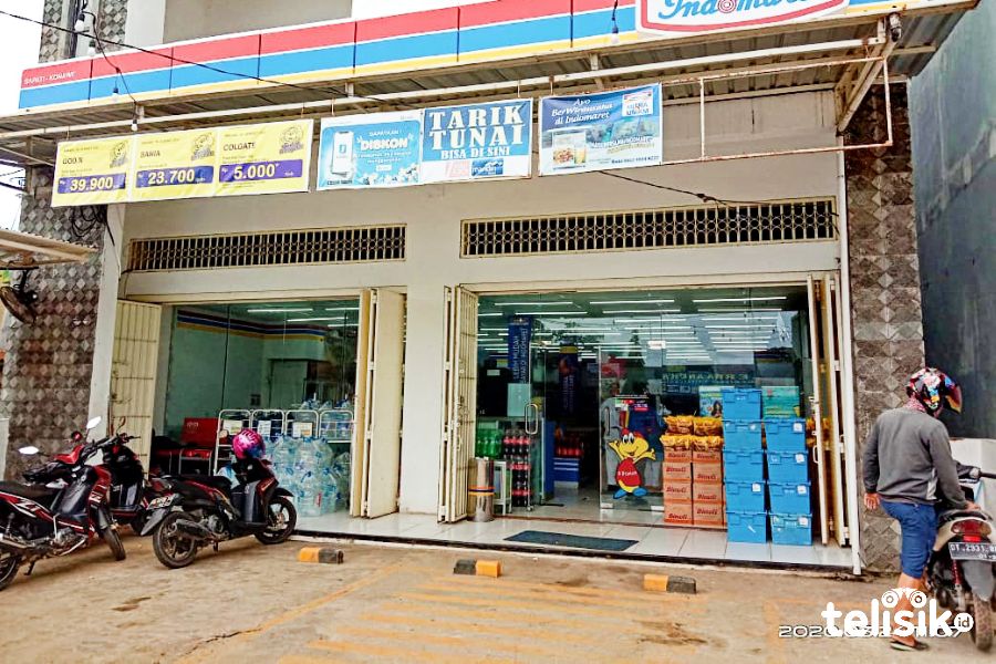 Gerai belanja modern di Konawe diwajibkan menerapkan protokol kesehatan COVID-19. Foto: Muh. Surya Putra/Telisik