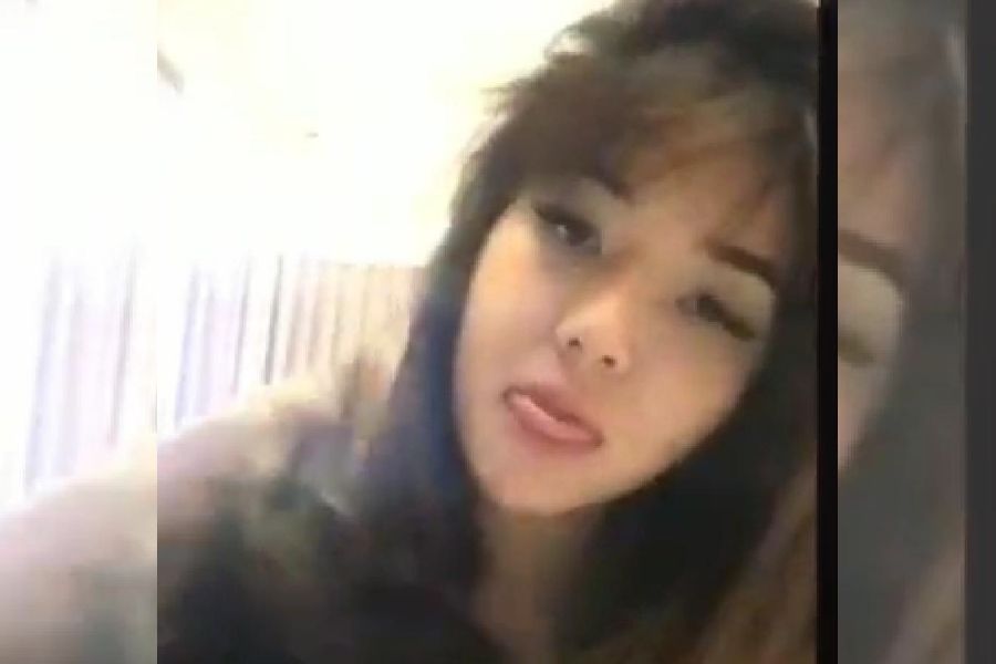 Potongan video porno yang menampilkan wajah mirip Gisel. Foto: Ist.