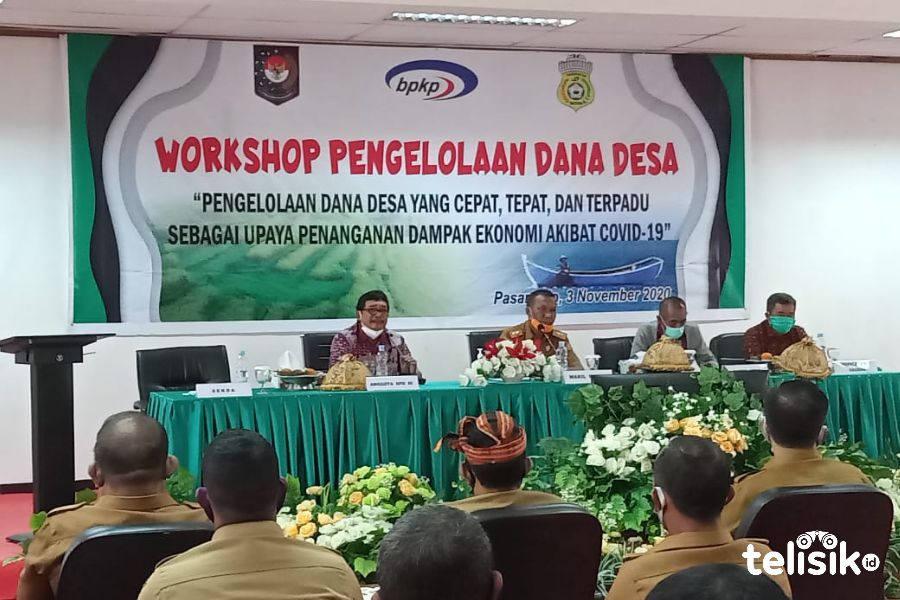 Suasana workshop bertema pengelolaan dana desa di Buton. Foto: Iradat/Telisik