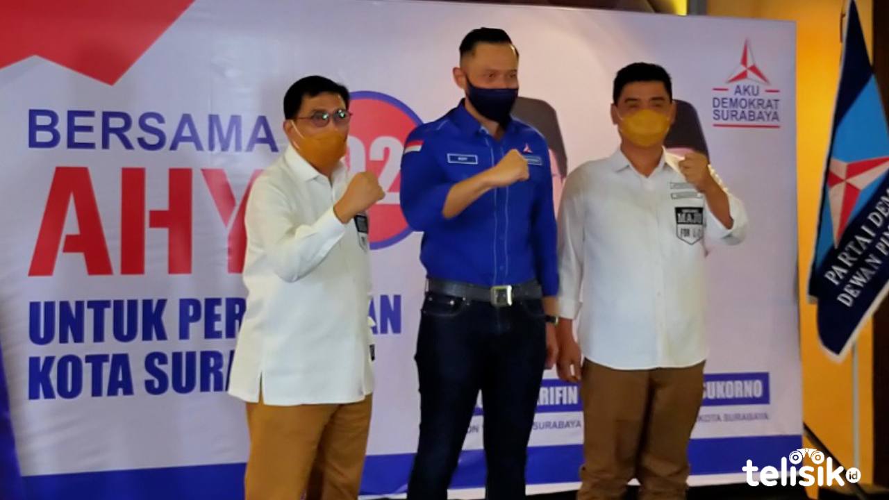 Ketua Umum Partai Demokrat, Agus Harimurti Yudhoyono (AHY). Foto: Try Wahyudi/Telisik