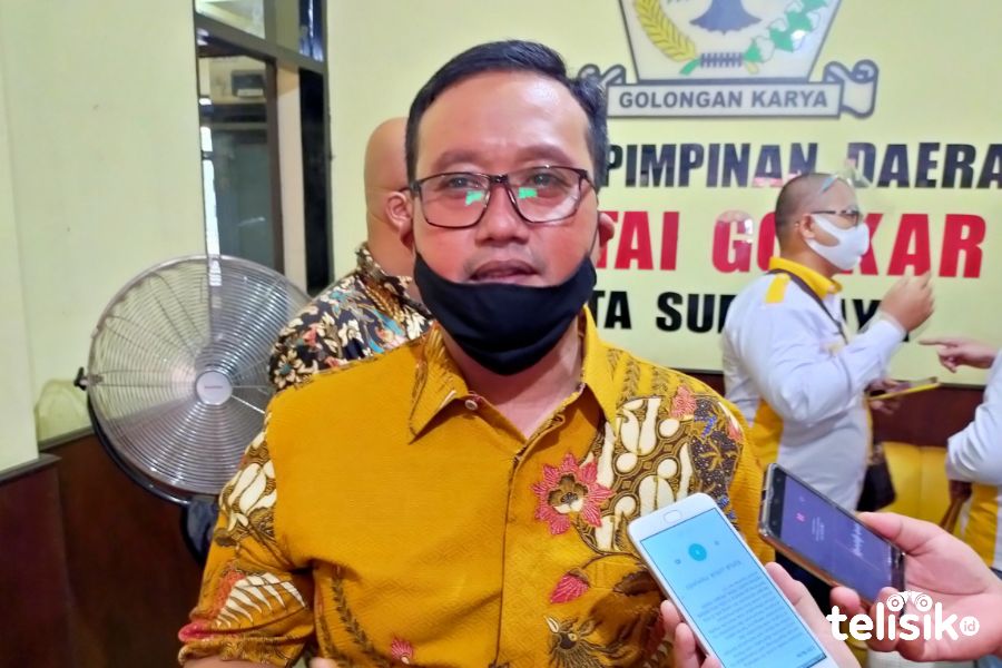 Bendahara Umum Golkar Jatim, Blegur Prijanggono. Foto: Try Wahyudi/Telisik
