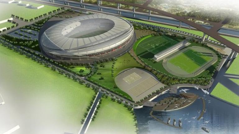 Gambar stadion Persija Jakarta yang direncanakan rampung tahun 2021 mendatang. Foto: Ist.