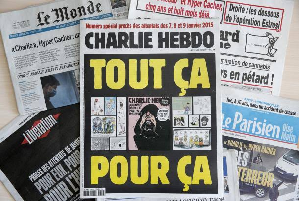 Salah satu cover yang diterbitkan majalah Charlie Hebdo. Foto: Repro Google.com