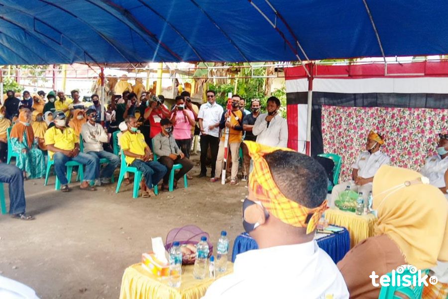 Muhammad Syawal saat beberkan alasan dukung HALO. Foto: Mohamad Lukman Saputra/Telisik