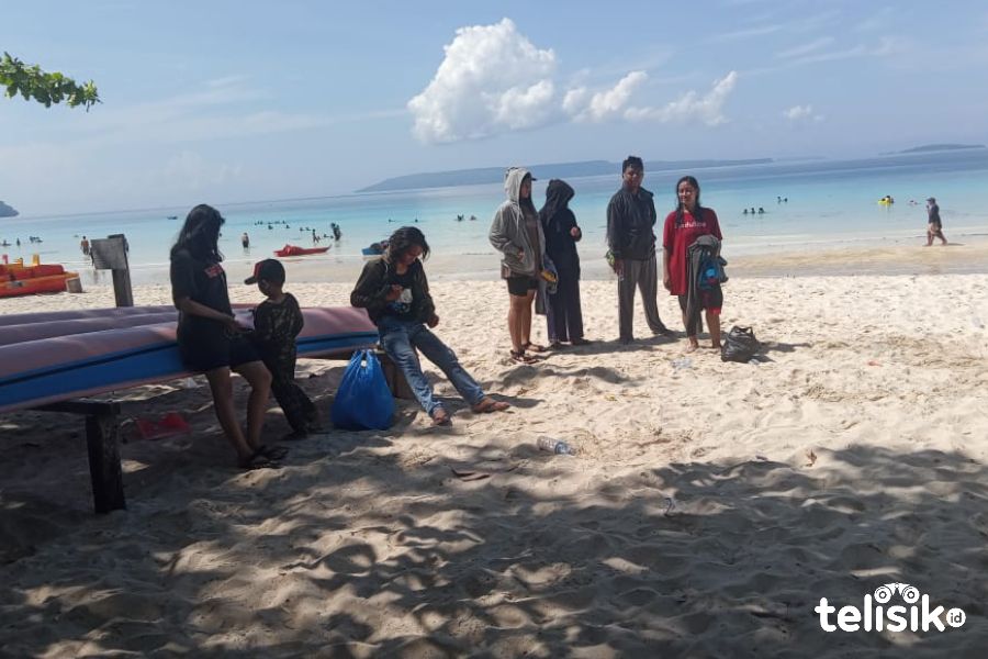 Pantai Nirwana di waktu pagi. Foto: Iradat Kurniawan/Telisik