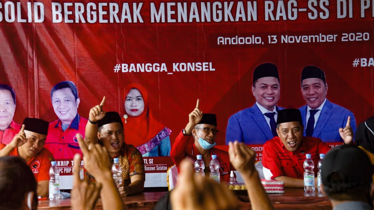 Suasana rapat kerja PDIP Konsel. Foto: Ist.