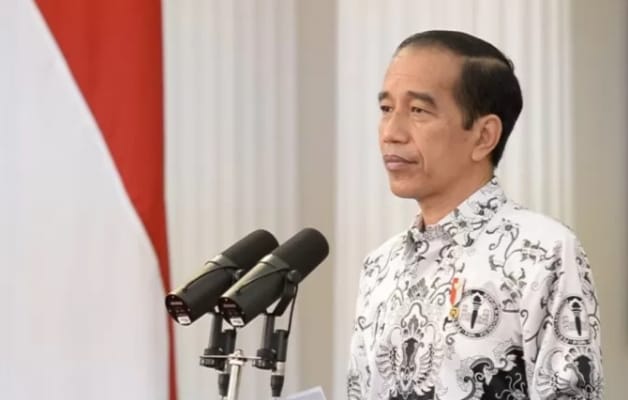 Presiden Jokowi ketika menyampaikan pidato saat memperingati hari guru nasional. Foto: Ist.