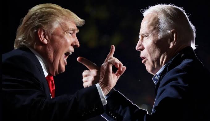 Calon Presiden Amerika, Serikat, Donal Trump dan Joe Biden. Foto: Rerpo google.com