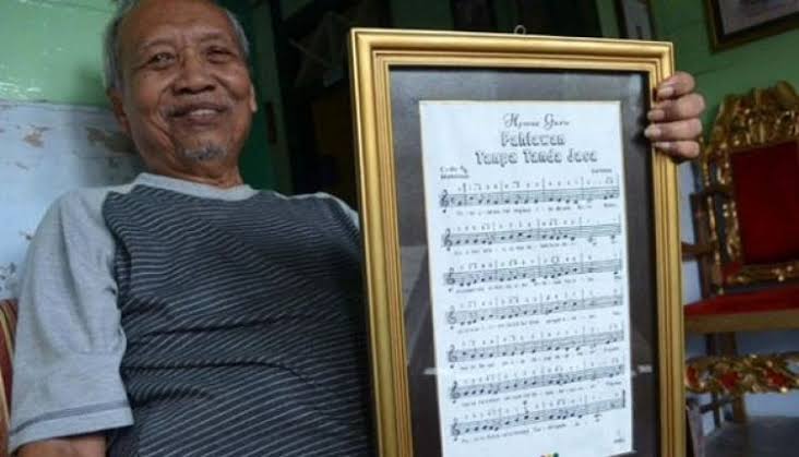 Sartono, pencipta  lagu Hymne Guru. Foto: Repro Brilio.net