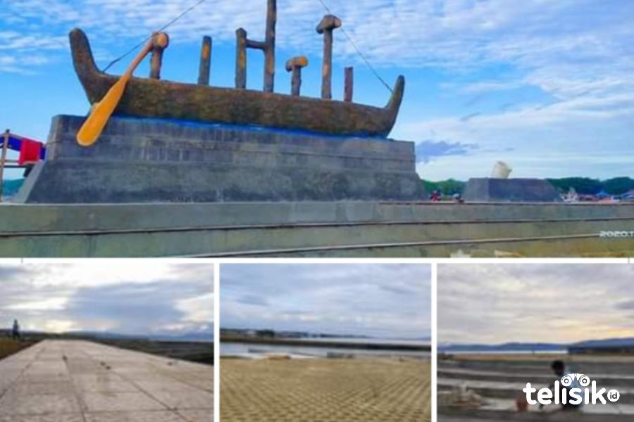 Pembangunan water front city yang dikebut pengerjaannya. Foto: Sunaryo/Telisik