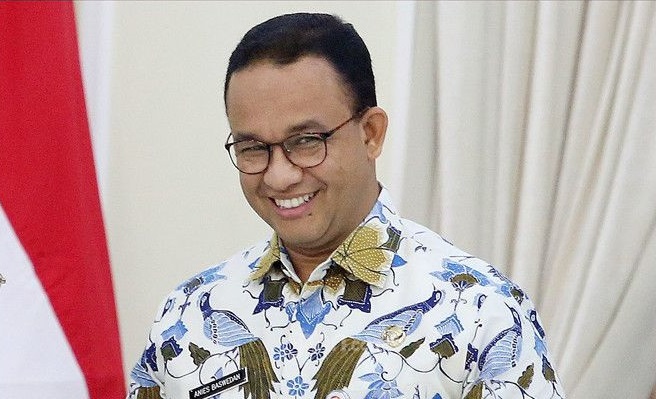 Gubernur DKI Jakarta, Anies Baswedan ketika mengumumkan dirinya terkonfirmasi positif terpapar Corona. Foto: Repro Askara.co