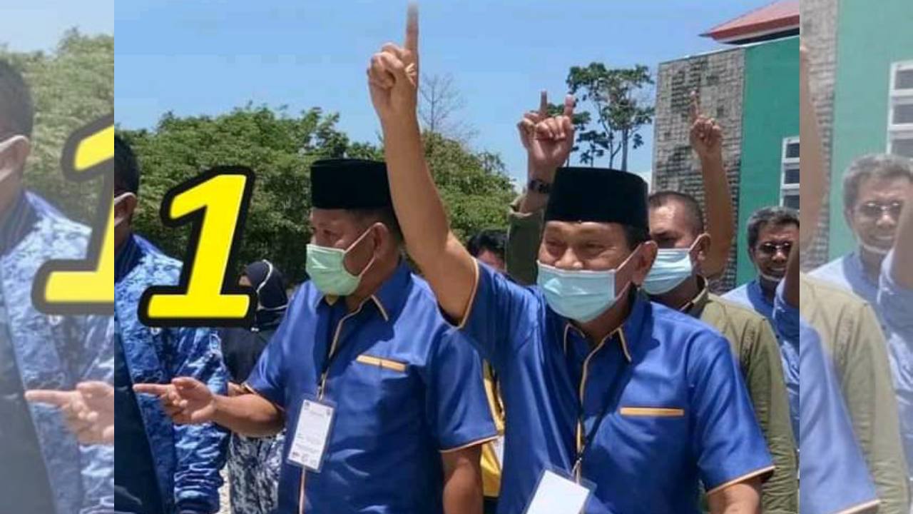 Pasangan Calon Bupati dan Wakil Bupati Buton Utara, Ridwan Zakaria dan Ahali. Foto: Ist.