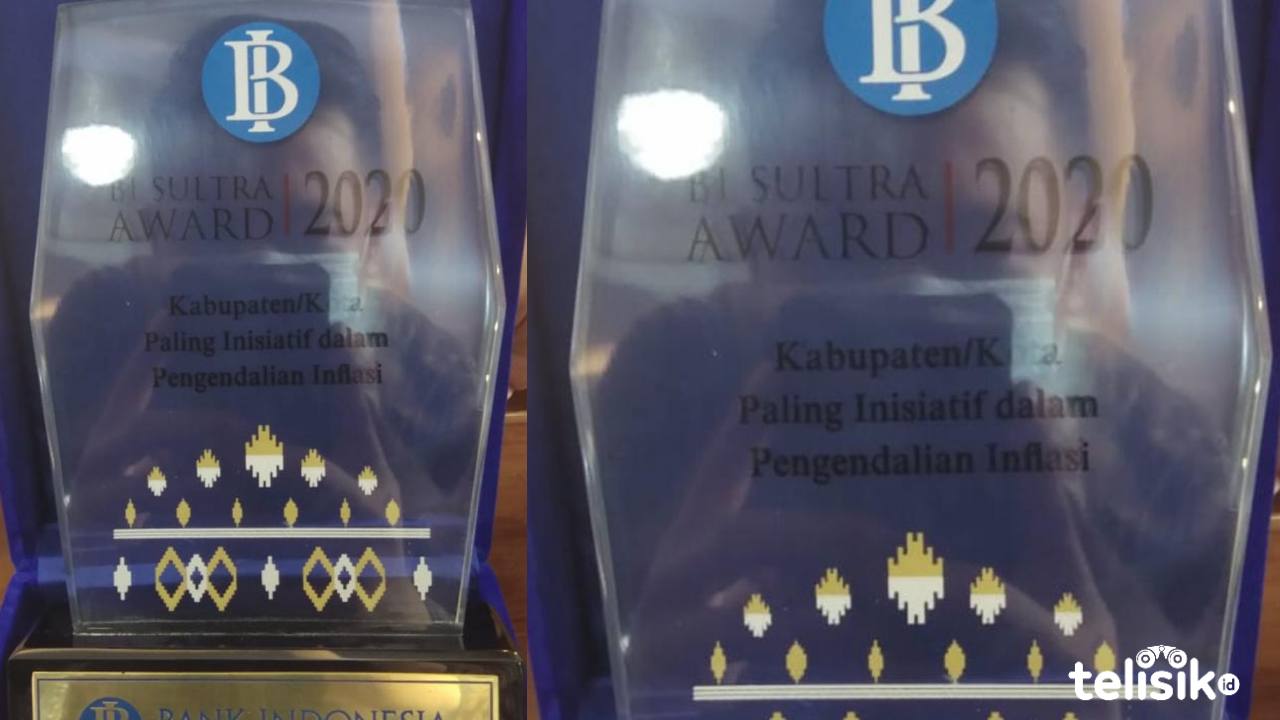 Penghargaan BI award 2020 untuk Pemkab Muna. Foto: Sunaryo/Telisik