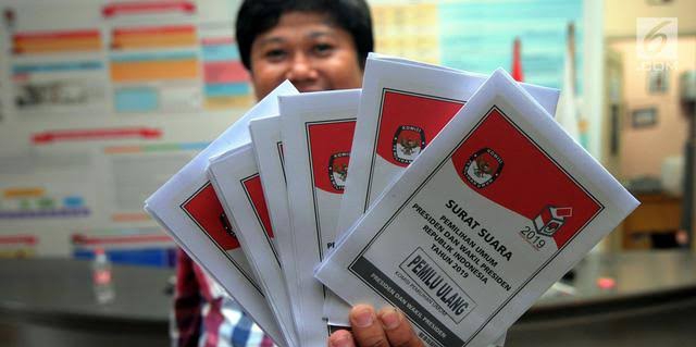 Ilustrasi surat suara PSU 2019. Foto: liputan6.com