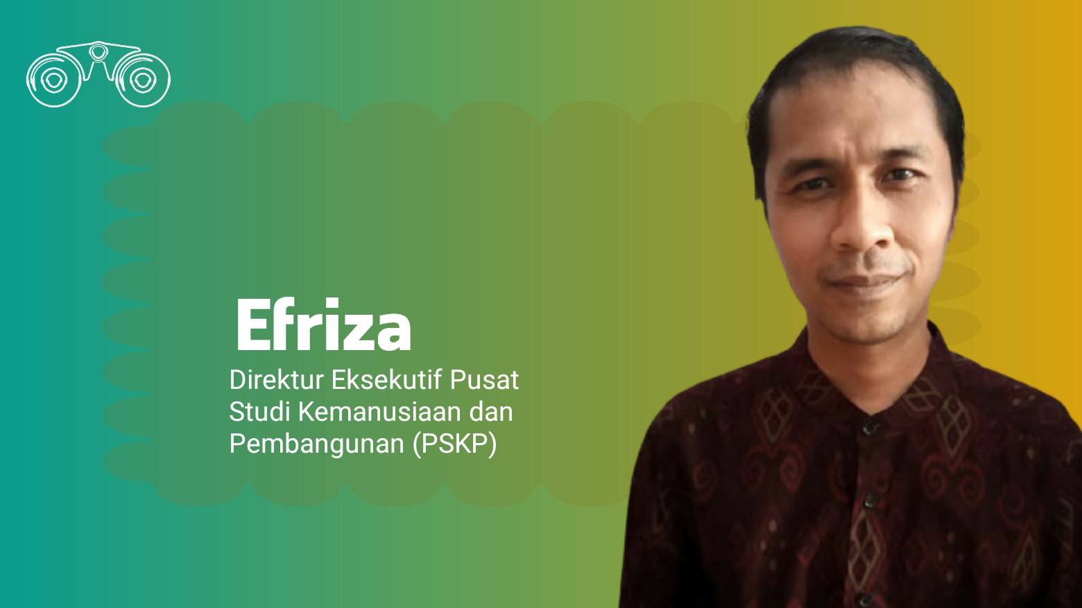 Efriza, Direktur Eksekutif Pusat Studi Kemanusiaan dan Pembangunan (PSKP). Foto: Ist.