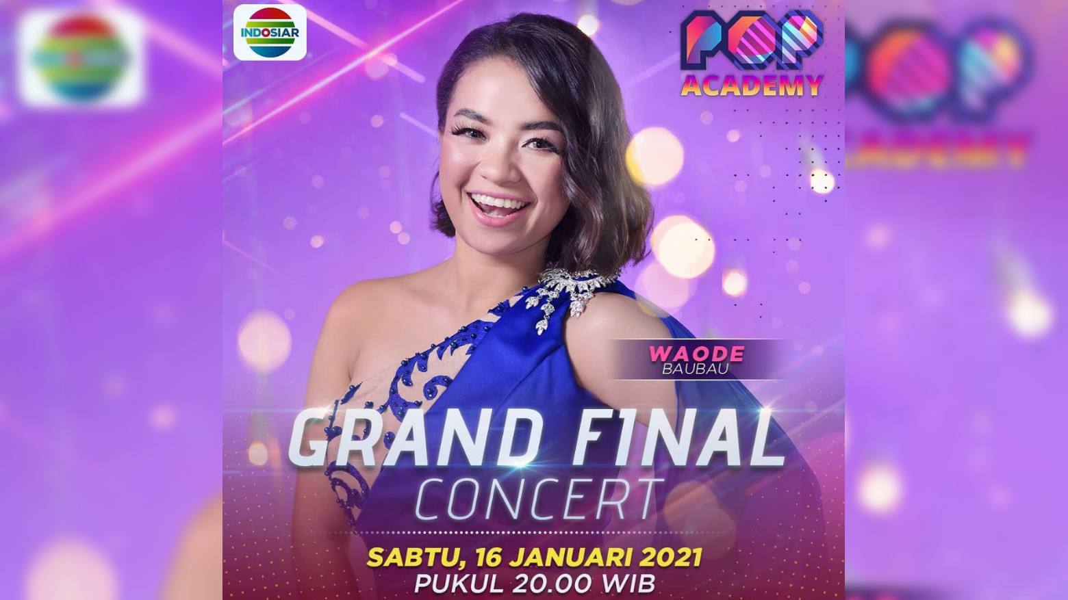 Waode Heni siap tampil di malam Grand Final Pop Academy Indosiar. Foto: Ist.