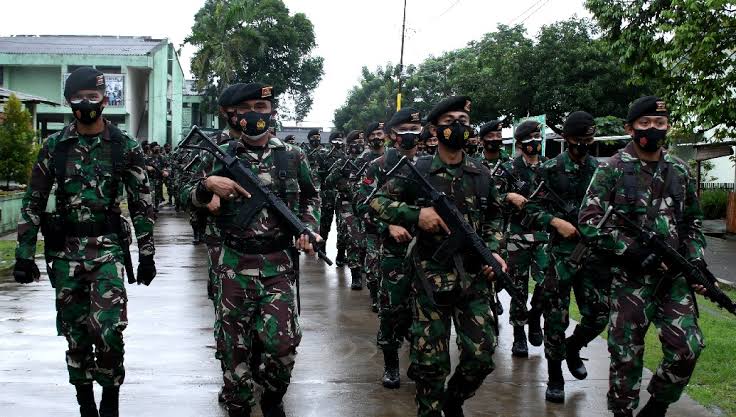 Pasukan Yin Kavaleri 10 Kodam XIV Hasanuddin usai apel keberangkatan ke Mamuju. Foto: Ist.