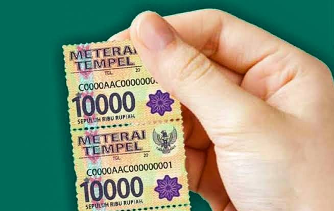 Materai Rp 10.000. Foto: Repro Google.com